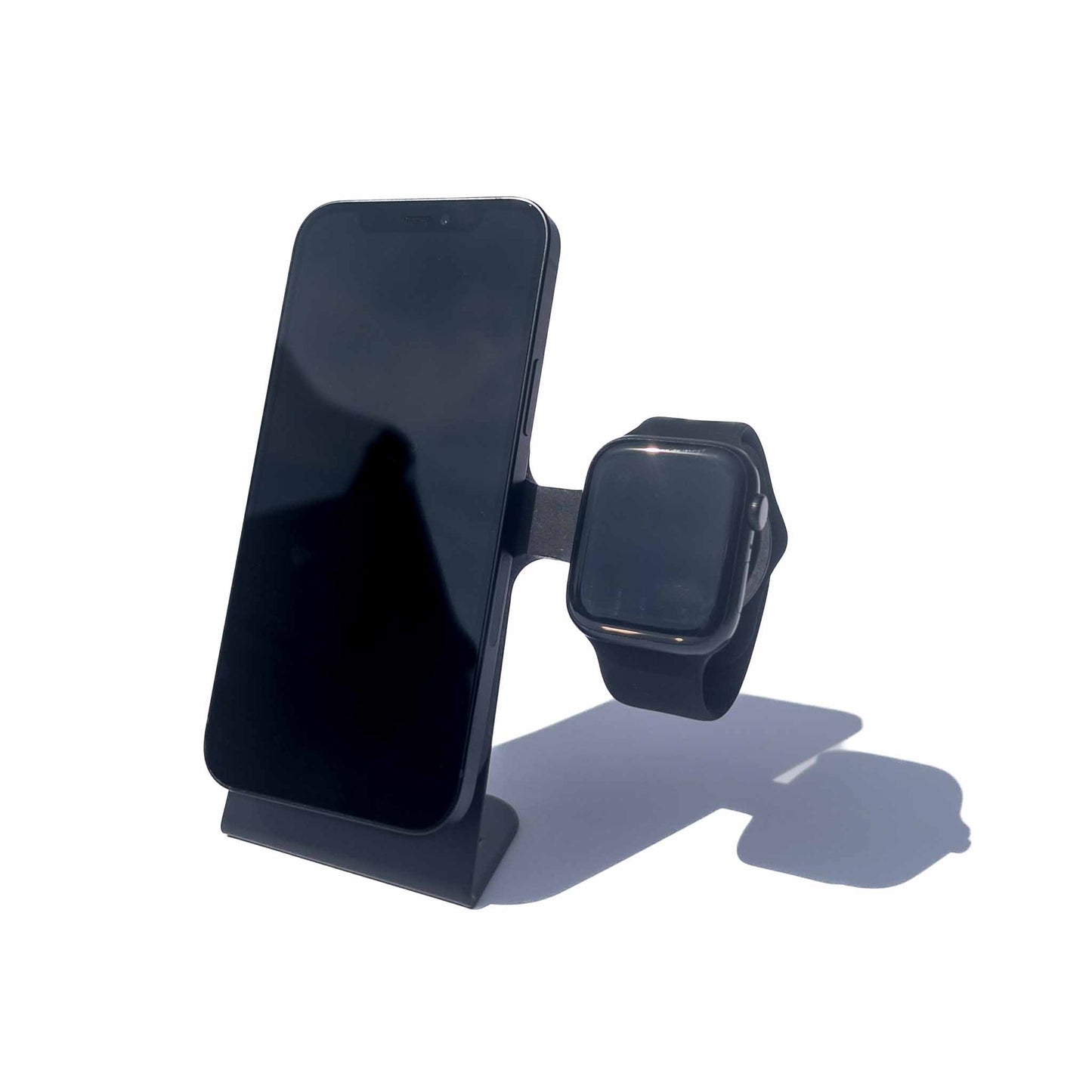 Phone/Watch Charging Stand - Black on Black
