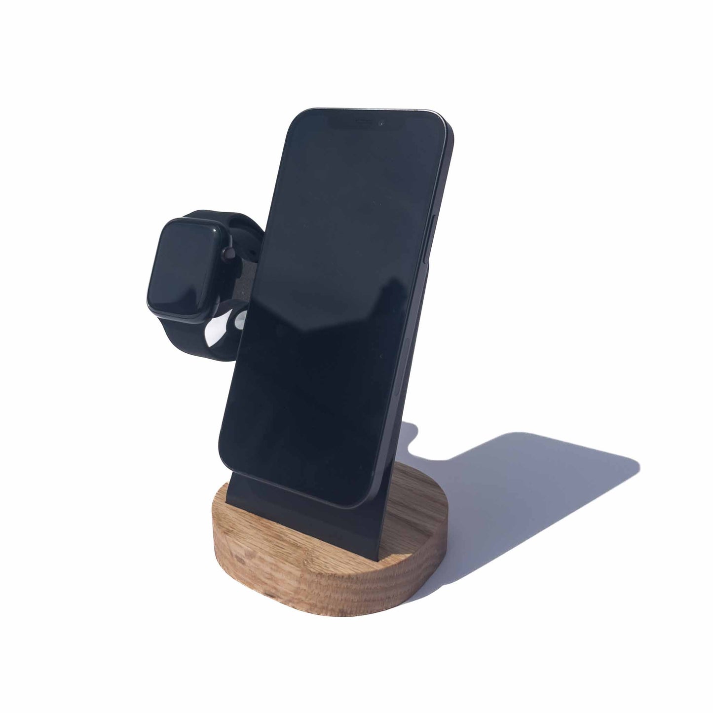 Oaky Phone + Watch Stand with Weighted Base