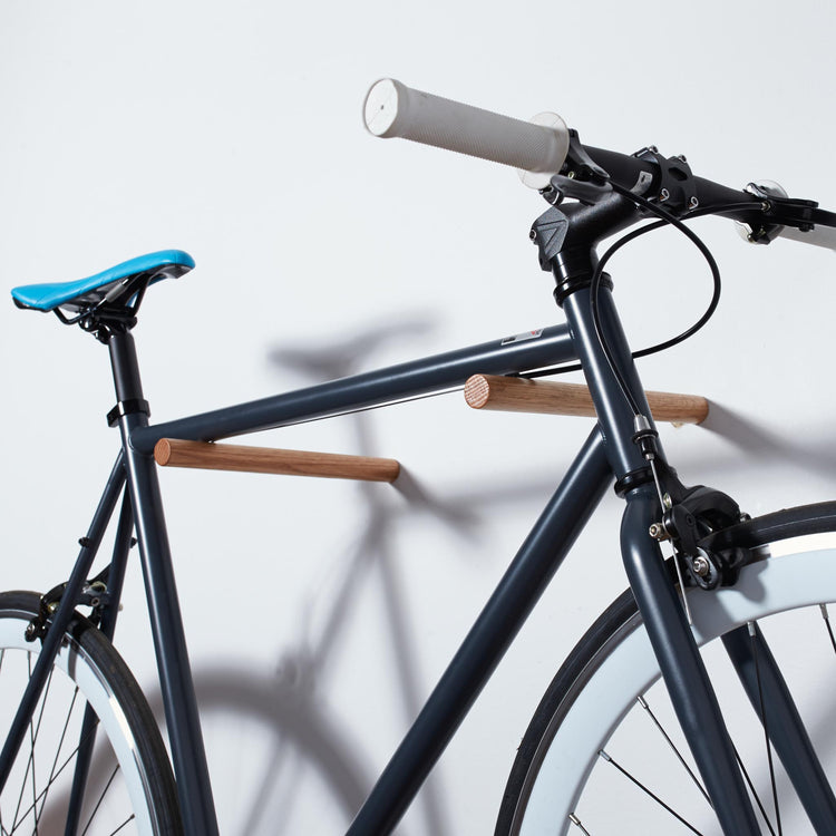 Wood Wall-Mount Bike Racks
