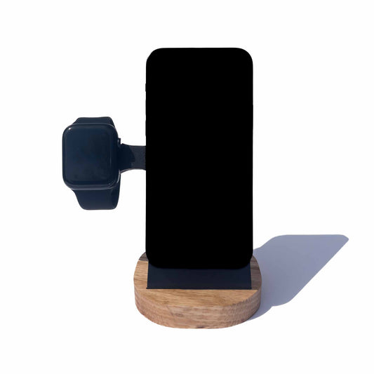 Oaky Phone + Watch Stand with Weighted Base