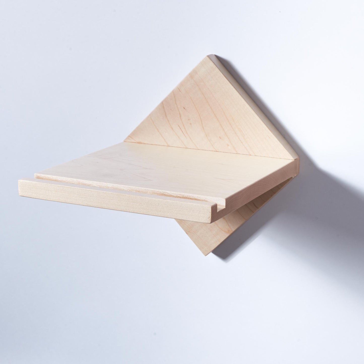 Minimalist Bike Shelf in Maple