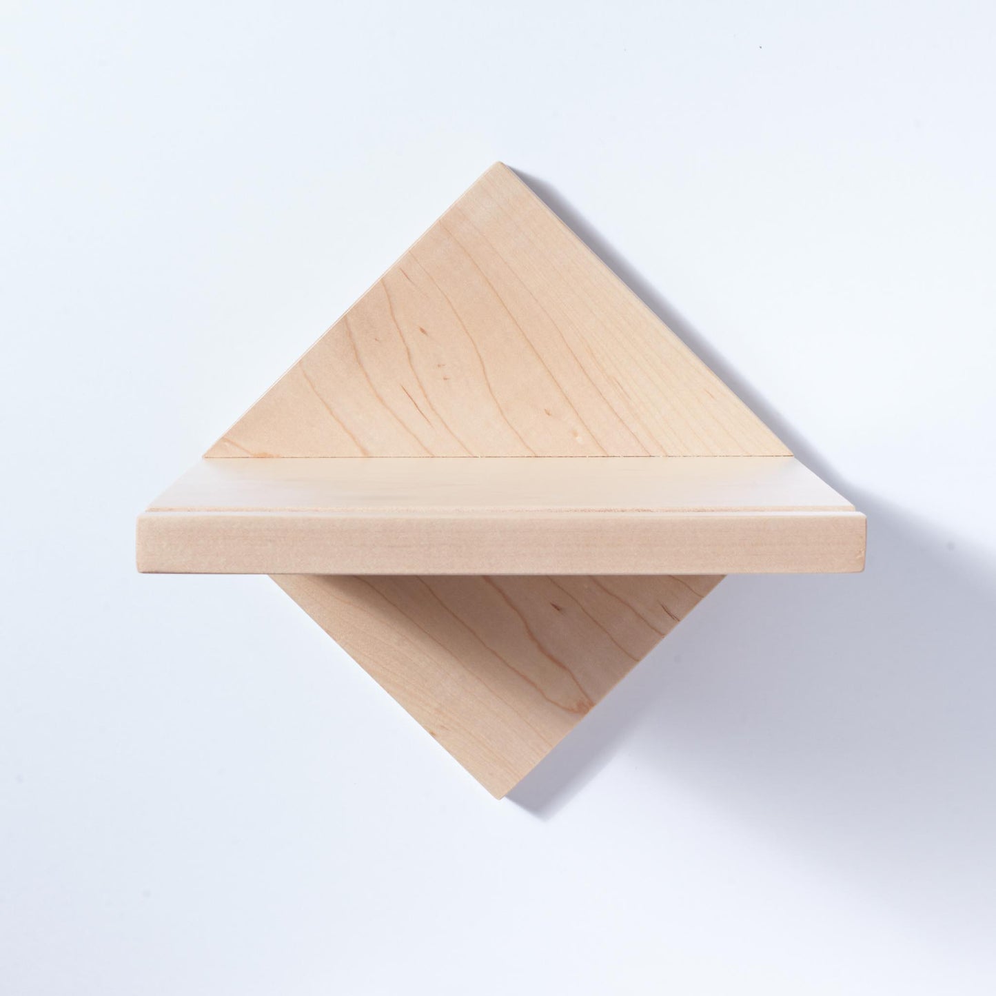 Minimalist Bike Shelf in Maple